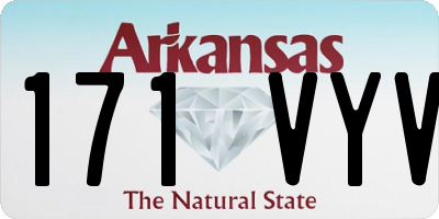 AR license plate 171VYV