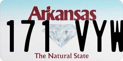 AR license plate 171VYW