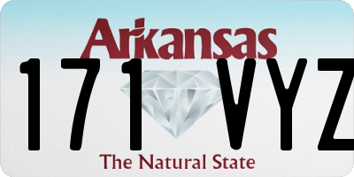AR license plate 171VYZ