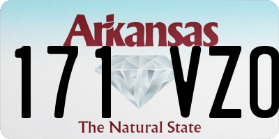AR license plate 171VZO