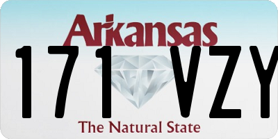 AR license plate 171VZY