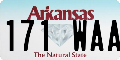 AR license plate 171WAA