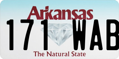 AR license plate 171WAB