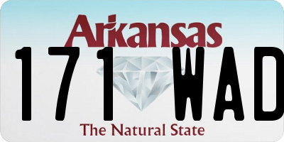 AR license plate 171WAD