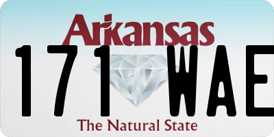 AR license plate 171WAE