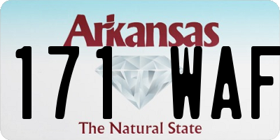 AR license plate 171WAF