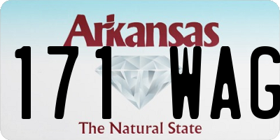 AR license plate 171WAG