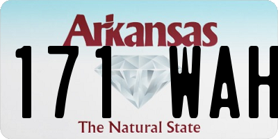 AR license plate 171WAH