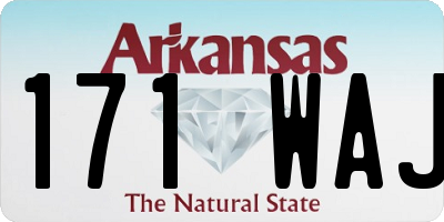 AR license plate 171WAJ