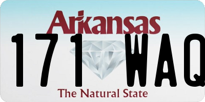 AR license plate 171WAQ