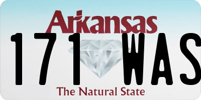 AR license plate 171WAS