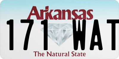 AR license plate 171WAT