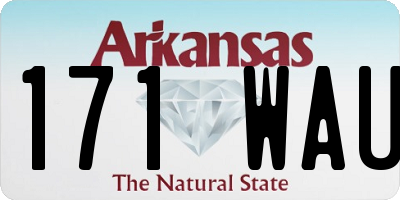 AR license plate 171WAU