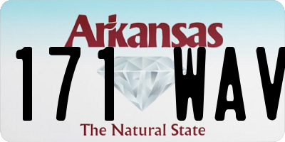 AR license plate 171WAV