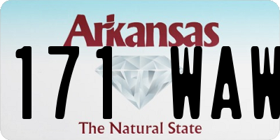 AR license plate 171WAW