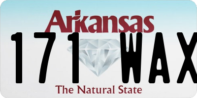 AR license plate 171WAX