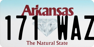 AR license plate 171WAZ