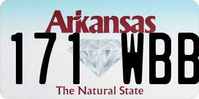 AR license plate 171WBB