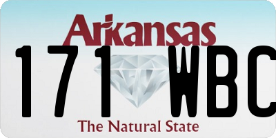 AR license plate 171WBC