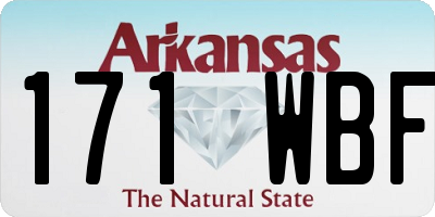 AR license plate 171WBF