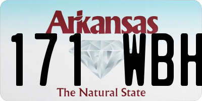 AR license plate 171WBH