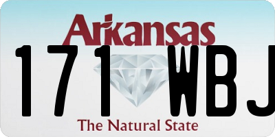 AR license plate 171WBJ