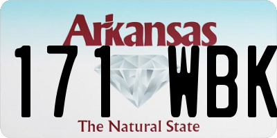 AR license plate 171WBK