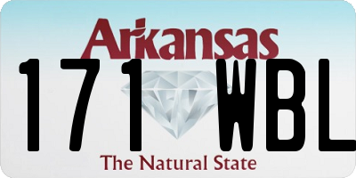 AR license plate 171WBL