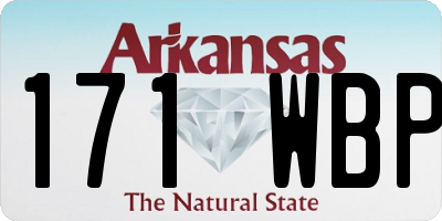AR license plate 171WBP