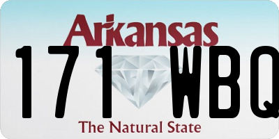AR license plate 171WBQ