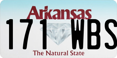 AR license plate 171WBS