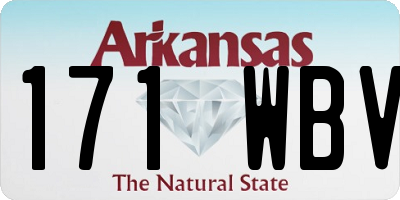 AR license plate 171WBV