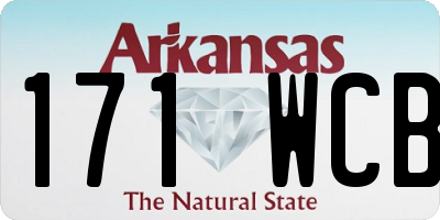 AR license plate 171WCB