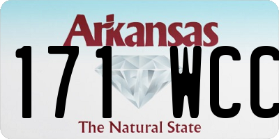AR license plate 171WCC