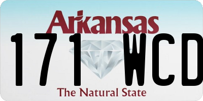 AR license plate 171WCD