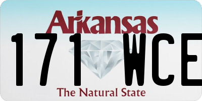 AR license plate 171WCE