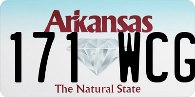 AR license plate 171WCG