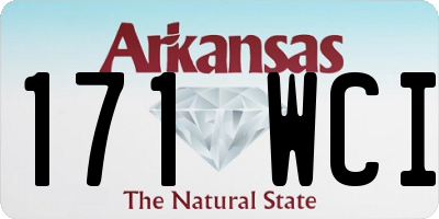 AR license plate 171WCI