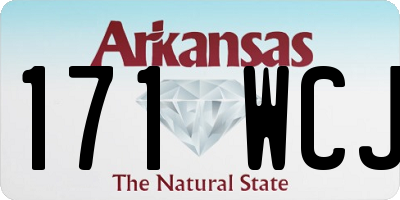 AR license plate 171WCJ