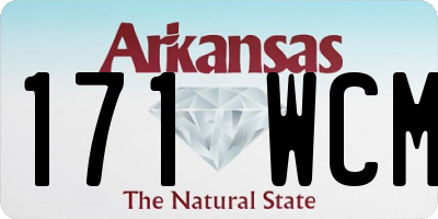 AR license plate 171WCM