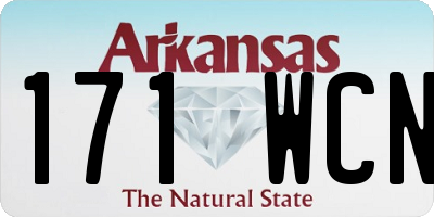 AR license plate 171WCN