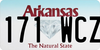 AR license plate 171WCZ