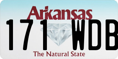 AR license plate 171WDB
