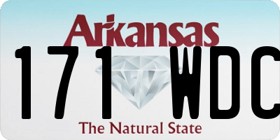 AR license plate 171WDC