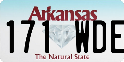 AR license plate 171WDE