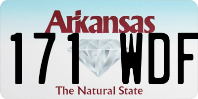 AR license plate 171WDF