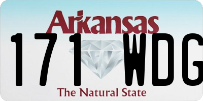AR license plate 171WDG
