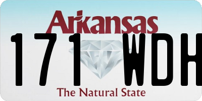 AR license plate 171WDH