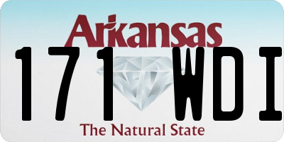 AR license plate 171WDI