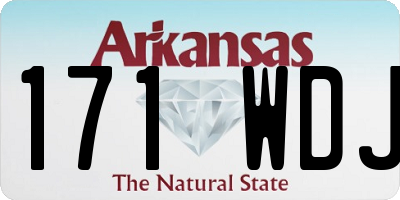 AR license plate 171WDJ